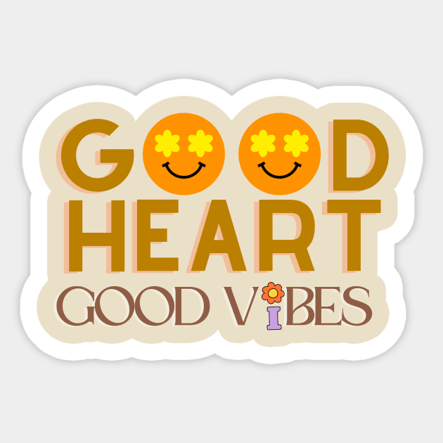 Good heart good vibes Sticker by Wataruhu